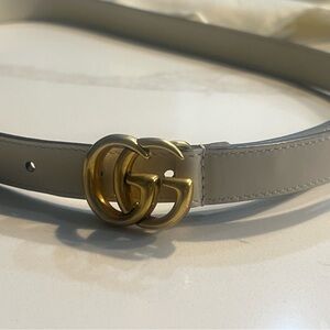 NWOT Gucci Gg white belt 85